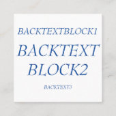 Moderne NYC Skyline Graphic Vierkante Visitekaartje (Achterkant)