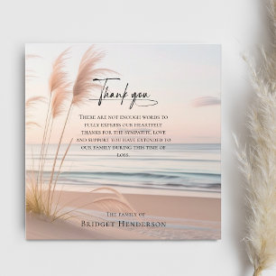 Moderne Oceaan Sympathie Dank U Betuiging Monument Bedankkaart