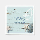 moderne oceaanTankjacht op zeehonden Servetten (Voorkant)