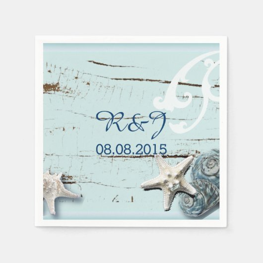 moderne oceaanTankjacht op zeehonden Servetten (Voorkant)