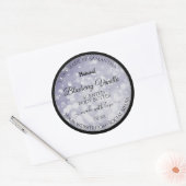 Moderne Ocean Blue Sparking Glitter Product Labels (Envelop)