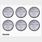 Moderne Ocean Blue Sparking Glitter Product Labels (Vel)