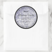 Moderne Ocean Blue Sparking Glitter Product Labels (Tas)