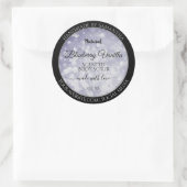 Moderne Ocean Blue Sparking Glitter Product Labels (Tas)