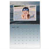 Moderne Ocean Custom Family Fotokalender Kalender (Mar 2027)