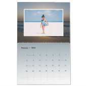 Moderne Ocean Custom Family Fotokalender Kalender (Feb 2026)