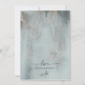 Moderne Oceanic Waterverf met Gold Photo Bedankkaart (Achterkant)