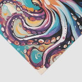 Moderne Octopus Abstract Tissuepapier (Detail)