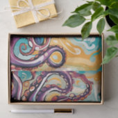 Moderne Octopus Abstract Tissuepapier (Geschenk)