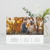 Moderne Oefenavond Eet Foto Kaart (Staand voorkant)