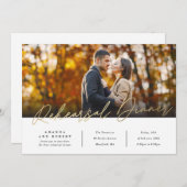 Moderne Oefenavond Eet Foto Kaart (Voorkant / Achterkant)