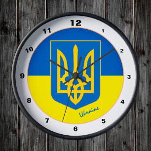 Moderne Oekraïense Vlag & Oekraïne klokken / Emble