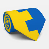 Moderne Oekraïense zakenman stropdas, Oekraïense v Stropdas (Opgerold)