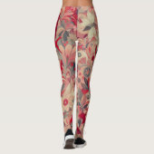 Moderne oerwoud kunst leggings (Achterkant)
