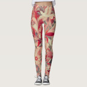 Moderne oerwoud kunst leggings (Voorkant)
