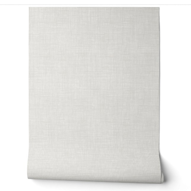 Moderne Off White Thuis Kantoor Linnen Uiterlijk T Behang (Afrollen)