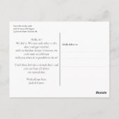 Moderne officiële huwelijksaankondiging briefkaart (Achterkant)