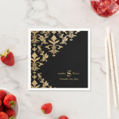 Moderne Offset Damask Bruiloft Receptie Decor Faux Servetten (Insitu)