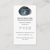 Moderne oftalmoloog — Optometrist Visitekaartje (Voorkant)