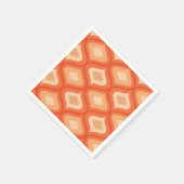 Moderne ogee sinaasappel uit de midden eeuw en bei servet (Hoek)