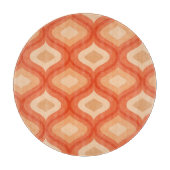 Moderne ogee sinaasappel uit de midden eeuw en bei snijplank (Voorkant)