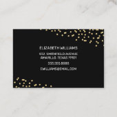 Moderne ogen en gouden schoonheidsbehandeling | sc visitekaartje (Achterkant)