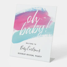 Moderne Oh Baby Geslacht Onthulling Welkomstbord