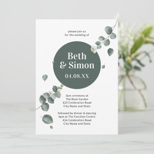 Moderne oliecirkel in de Botanische Cirkel Kaart (Staand voorkant)