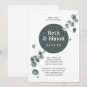 Moderne oliecirkel in de Botanische Cirkel Kaart (Voorkant / Achterkant)