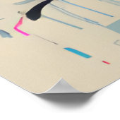 Moderne olieschilderende portret van mooie vrouw poster (Hoek)