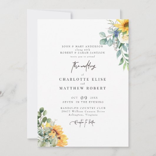 Moderne olievlek Beide stellen het huwelijk van ou Kaart (Voorkant)