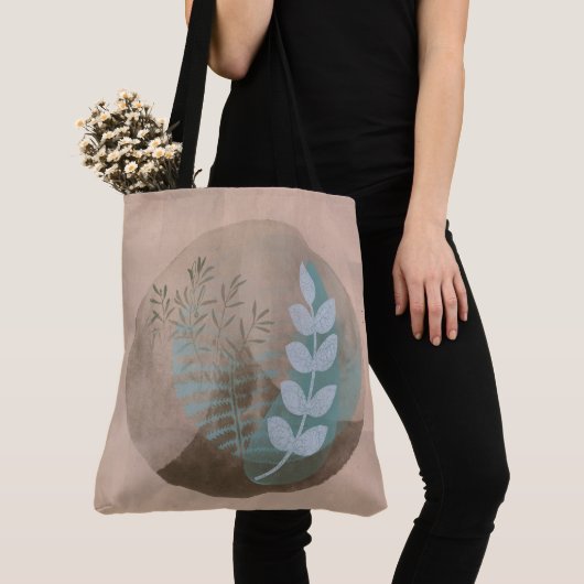 Moderne olievlek tote bag (Dichtbij)