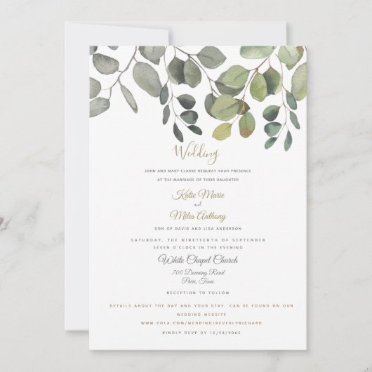 Moderne olievlek Website rond het huwelijk Kaart (Voorkant)