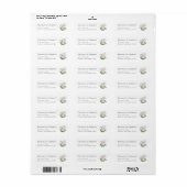 Moderne Olifant Babyshower Retouradres Etiket (Full Sheet)