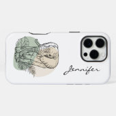 Moderne Olifant iPhone Hoesje (Achterkant horizontaal)