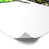 Moderne olifant mandala-regenboogverf poster (Hoek)