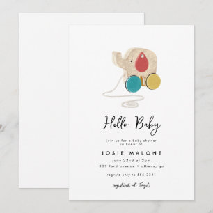 Moderne olifant Speelgoed Geslacht Neutraal Baby s Kaart