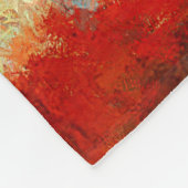 Moderne olifantenolieverfschilderij Abstract Fleece Deken (Hoek)