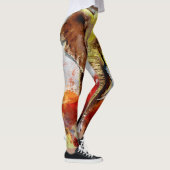 Moderne olifantenolieverfschilderij Abstract Leggings (Rechts)