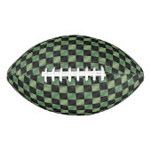 Moderne Olijfgroen Zwarte Gradiënt Geruit American Football (Voorkant)