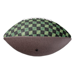 Moderne Olijfgroen Zwarte Verlopen Geruite  American Football