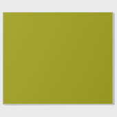 Moderne olijfgroene effen kleur cadeaupapier (Vlak)