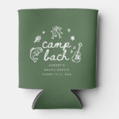 Moderne Olijfgroene Kamp Bachelorette-feest Blikjeskoeler (Voorkant)