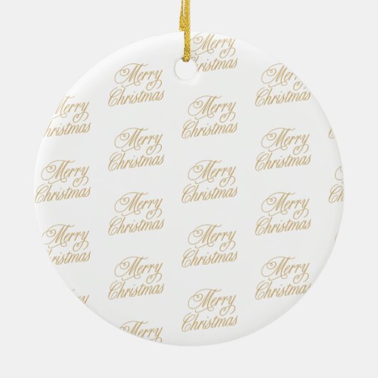 Moderne olijfgroene kerstbomen en -bogen keramisch ornament (Achterkant)