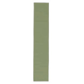 Moderne Olijfgroene Trouwdecoratie Medium Tafelloper (Voorkant)