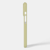 Moderne olijfgroene witte monogramnaam Case-Mate iPhone case (Achterkant / Links)
