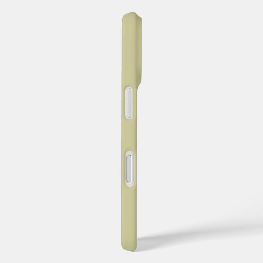Moderne olijfgroene witte monogramnaam Case-Mate iPhone case (Achterkant / Rechts)