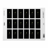 Moderne olijfolie voor infusie - Hartelijk dank vo Etiket (Full Sheet)