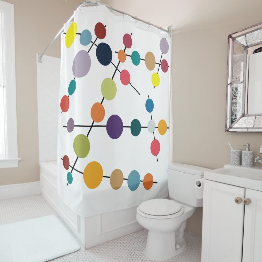 Moderne olijven uit de middeleeuwen douchegordijn (In situ)