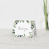 Moderne Olive Branch Hartelijk dank Bedankkaart (Voorkant)